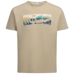 T-shirt Trespass Benny. Brązowe t-shirty męskie Trespass, na lato, m, bez wzorów, z bawełny, bez kołnierzyka. Za 92.30 zł.