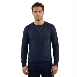 Bluza damska NEBI niebieska. Czerwone bluzy sportowe damskie Legea, s, bez wzorów, z bawełny, bez ramiączek, długie, bez kaptura. Za 72.00 zł.