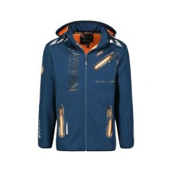 Kurtka męska softshell Geographical Norway ROYAUTE Navy/Orange. Niebieskie kurtki męskie Geographical Norway, m, bez wzorów, z elastanu, sportowe. Za 239.00 zł.