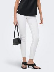 ONLY Dżinsy - Skinny fit - w kolorze białym rozmiar: XS/L30. Białe jeansy damskie Only. Za 144.95 zł.