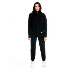 Bluza z zamek błyskawiczny na co dzień na siłownię. Białe bluzy bez kaptura damskie LEONE 1947 APPAREL, xl, z dresówki. Za 273.65 zł.