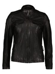 7eleven Skórzana kurtka "Alina" w kolorze czarnym rozmiar: 44. Czarne kurtki damskie 7eleven, bez wzorów, ze skóry, bez kaptura. Za 379.44 zł.