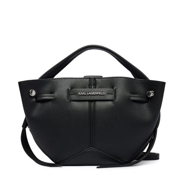 Torebka KARL LAGERFELD. Czarne torebki klasyczne damskie Karl Lagerfeld, bez wzorów, bez dodatków. Za 649.99 zł.