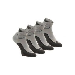 Skarpety turystyczne NH500 Mid X 2 pary. Szare skarpetki damskie QUECHUA, bez wzorów, z bawełny. Za 29.99 zł.