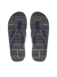 Skechers Japonki 205719/NVY Granatowy. Niebieskie klapki i japonki męskie Skechers, z materiału. Za 179.99 zł.