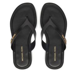 Japonki MICHAEL Michael Kors. Czarne klapki damskie MICHAEL Michael Kors, bez wzorów, bez obcasa. Za 409.99 zł.