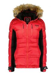 Canadian Peak Kurtka zimowa w kolorze czerwonym rozmiar: L. Czerwone kurtki damskie Canadian Peak, na zimę, l, bez wzorów, z puchu, bez kaptura. Za 289.88 zł.
