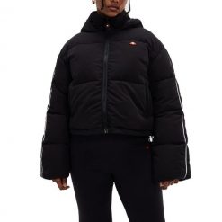 Kurtka ocieplana damska Ellesse Ksamil. Czarne kurtki damskie Ellesse, bez wzorów, bez kaptura. Za 359.99 zł.