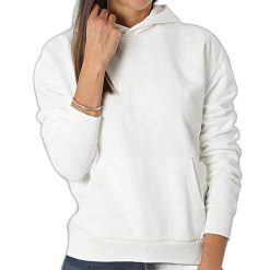 Damska bluza z kapturem Fila Bischkek. Białe bluzy z kapturem damskie Fila, s, z bawełny. Za 292.00 zł.