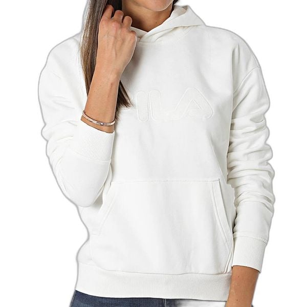 Damska bluza z kapturem Fila Bischkek. Białe bluzy z kapturem damskie Fila, s, z bawełny. Za 292.00 zł.