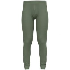 Legginsy męskie Odlo BL BOTTOM long MERINO. Zielone bielizna termoaktywna męska Odlo, l, bez wzorów. W wyprzedaży za 230.00 zł.