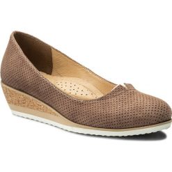 Półbuty SERGIO BARDI - Arola SS127301118AG 805. Brązowe półbuty damskie Sergio Bardi, bez wzorów, z materiału, bez obcasa, na koturnie. W wyprzedaży za 199.00 zł.
