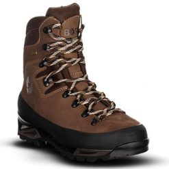 Buty trekkingowe górskie męskie Bosp Ural Pro z Gore-tex i Vibram. Brązowe buty trekkingowe męskie BOSP, z gore-texu, bez zapięcia, trekkingowe, gore-tex. Za 979.00 zł.