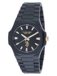 U.S. Polo Assn. Zegarek kwarcowy w kolorze czarnym rozmiar: onesize. Czarne, analogowe zegarki męskie U.S. Polo Assn., sztuczne. Za 173.99 zł.