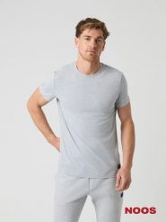 Bjorn_borg CENTRE T-SHIRT LIGHT GREY MELANGE. Szare t-shirty męskie Björn Borg, l, bez wzorów, bez kołnierzyka. Za 226.00 zł.