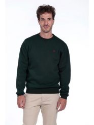 The Time of Bocha Bluza w kolorze ciemnozielonym rozmiar: XXL. Zielone bluzy bez kaptura męskie The Time of Bocha, xxl, z bawełny. Za 104.99 zł.