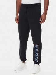 HUGO Spodnie dresowe Nogtro 50549149 Czarny Regular Fit. Czarne spodnie dresowe męskie Hugo, bez wzorów, z bawełny. Za 439.99 zł.