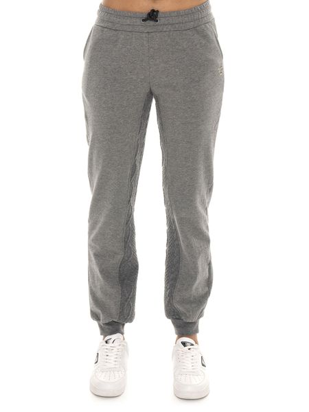 Spodnie zimowe damskie, ściągacz u dołu, wstawki warkoczowe Leone 1947. Szare spodnie sportowe damskie LEONE 1947 APPAREL, xs, z bawełny, na fitness i siłownię. Za 168.36 zł.