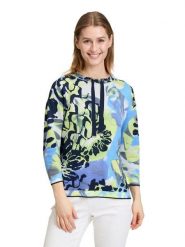 Betty Barclay Sweter w kolorze niebiesko-zielonym rozmiar: 44. Niebieskie swetry klasyczne damskie Betty Barclay, bez kołnierzyka. Za 165.99 zł.