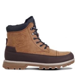 Trapery Luhta. Brązowe buty zimowe męskie Luhta, bez zapięcia. Za 299.99 zł.