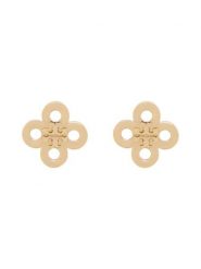 Tory Burch Kolczyki Forget Me Not Clover Stud 184409 Złoty. Żółte kolczyki damskie Tory Burch, złote. Za 544.99 zł.