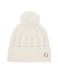 Guess Czapka AW5385 POL01 Biały. Białe czapki zimowe damskie Guess. Za 99.99 zł.