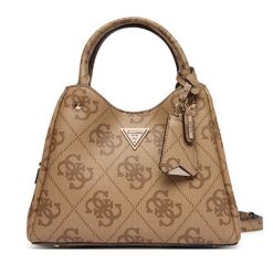 Torebka Guess. Brązowe torebki klasyczne damskie Guess, z aplikacjami, bez dodatków. Za 699.99 zł.