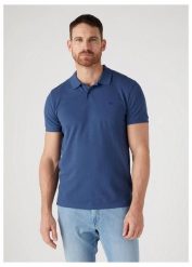 WRANGLER POLOSHIRT MĘSKIE POLO KOSZULKA Z KOŁNIERZYKIEM DARK DENIM W7X7K4XTG. Koszulki polo męskie Wrangler, m, bez wzorów, z denimu, bez ramiączek. Za 99.99 zł.