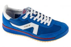 Buty sportowe Sneakersy męskie, Skx 92. Niebieskie buty sportowe na co dzień męskie Skechers, z materiału, bez zapięcia, trekkingowe. Za 319.99 zł.