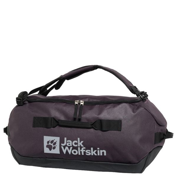 Torba podróżna Jack Wolfskin All-In Duffle 4. Fioletowe torby podróżne damskie Jack Wolfskin, bez wzorów, bez dodatków. Za 429.99 zł.