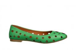 Baleriny Bayla-161 037 135 08 Grass 161689, Zielony, Skóra naturalna - 36. Zielone baleriny damskie Bayla, bez wzorów, z materiału, bez obcasa, na płaskiej podeszwie. W wyprzedaży za 179.10 zł.