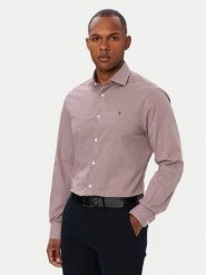 Tommy Hilfiger Koszula Gingham MW0MW42931 Czerwony ciemny Regular Fit. Czerwone koszule męskie Tommy Hilfiger, m, bez wzorów, z bawełny, bez kołnierzyka, bez ramiączek. Za 296.99 zł.