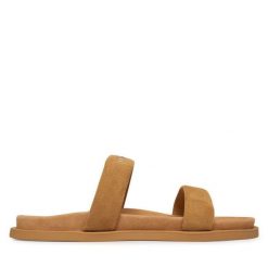 Klapki Inuikii. Brązowe klapki damskie Inuikii, bez wzorów, bez obcasa. Za 839.99 zł.