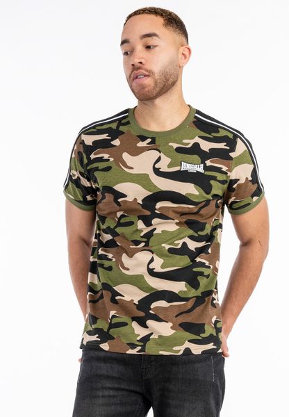 T-shirt o klasycznym kroju Lonsdale Gunnista. Szare t-shirty męskie Lonsdale, l, z aplikacjami, z dzianiny, bez kołnierzyka. Za 181.50 zł.