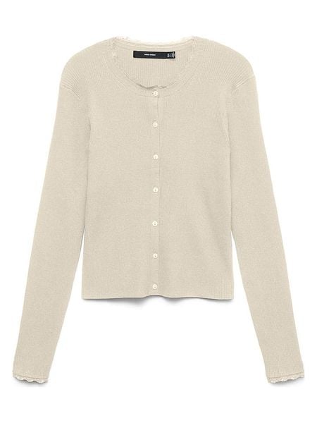 Vero Moda Kardigan w kolorze beżowym rozmiar: M. Brązowe kardigany damskie Vero Moda, m, bez wzorów, ze splotem. Za 124.98 zł.