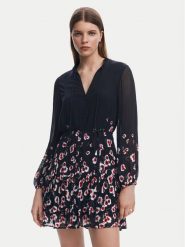 Desigual Sukienka koszulowa 25SWVW31 Czarny Regular Fit. Czarne sukienki damskie Desigual, l, bez wzorów, z wiskozy, bez kołnierzyka, bez ramiączek, koszulowe. Za 239.99 zł.