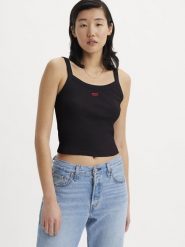 Levi's Top w kolorze czarnym rozmiar: S. Czarne topy damskie Levi's, s, bez wzorów, bez kołnierzyka. Za 64.95 zł.