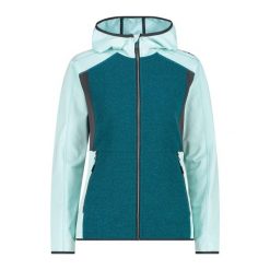 Damska polarowa kurtka z kapturem CMP. Niebieskie kurtki damskie CMP, xs, bez wzorów, z polaru, z kapturem. Za 349.40 zł.