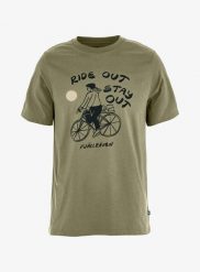 Koszulka z nadrukiem Fjallraven Hoja Ivag T-shirt. Zielone t-shirty męskie Fjällräven, na lato, m, bez wzorów, z bawełny, bez kołnierzyka. Za 280.49 zł.