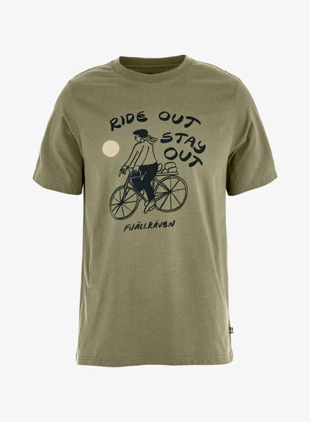 Koszulka z nadrukiem Fjallraven Hoja Ivag T-shirt. Zielone t-shirty męskie Fjällräven, na lato, m, bez wzorów, z bawełny, bez kołnierzyka. Za 280.49 zł.