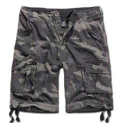 Szorty bushcraft męskie Brandit Urban Legend Vintage Dark Camo. Czarne szorty męskie Brandit, bez wzorów, z bawełny, vintage. Za 192.70 zł.