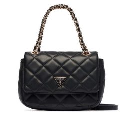 Torebka Guess. Czarne torebki klasyczne damskie Guess, z aplikacjami, bez dodatków. Za 494.99 zł.
