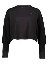 Puma Koszulka sportowa "Studio Cloudspun" w kolorze czarnym rozmiar: M. Czarne bluzki sportowe damskie Puma, m, bez wzorów, z materiału, bez ramiączek. Za 162.49 zł.