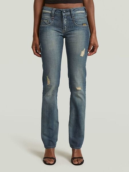 G-Star Dżinsy - Slim fit - w kolorze granatowym rozmiar: W29/L30. Niebieskie jeansy damskie G-Star. Za 237.17 zł.