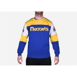 Bluza sportowa męska Mitchell & Ness Denver Nuggets. Żółte bluzy bez kaptura męskie Mitchell & Ness, bez wzorów, sportowe, bez kołnierzyka, bez ramiączek. Za 525.00 zł.