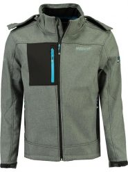Geographical Norway Kurtka softshellowa "Torefact" w kolorze szarym rozmiar: M. Szare kurtki outdoor męskie Geographical Norway, m, bez wzorów, bez kaptura. Za 166.88 zł.