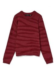 ONLY Sweter w kolorze bordowym rozmiar: S. Czerwone swetry klasyczne damskie Only, s, bez kołnierzyka. Za 127.65 zł.