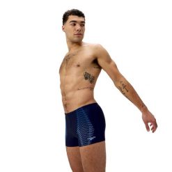 Spodenki kąpielowe męskie Speedo Duo Logo Asht. Niebieskie kąpielówki męskie Speedo, m, bez wzorów, do pływania. Za 139.99 zł.