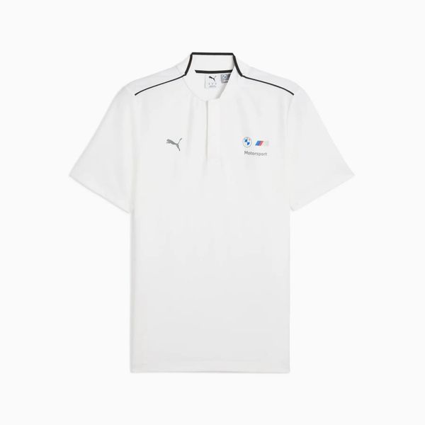 Koszulka polo męska Puma BMW MMS 2 biała 63062802 r S (46). Białe koszulki polo męskie Puma, l, bez wzorów, z materiału, bez ramiączek. Za 167.80 zł.