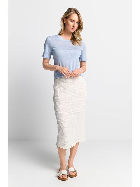 Rich & Royal Koszulka w kolorze błękitnym rozmiar: S. Niebieskie bluzki damskie Rich & Royal, s, bez wzorów, ze lnu, bez kołnierzyka. Za 91.56 zł.